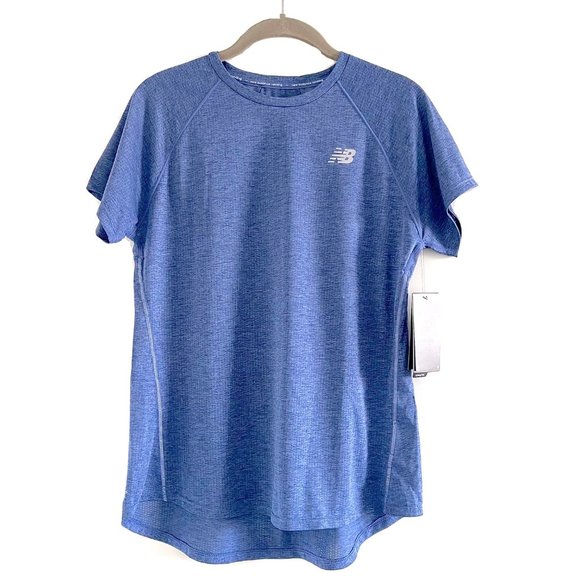 NWT New Balance Impact Run Short Sleeve Shirt Size M - Picture 5 of 7